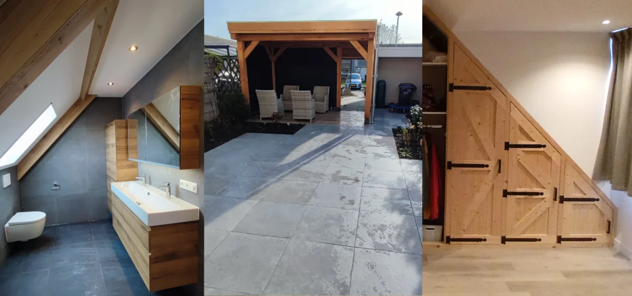 FK Onderhoud: badkamer, overkappingen en klein onderhoud aan tuin en huis.